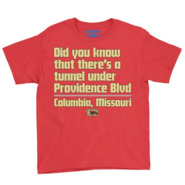 Tunnel Under Providence Blvd Columbia Mo Youth T-Shirt - Lightweight Children & Toddlers - Red