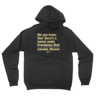 Tunnel Under Providence Blvd Columbia Mo Hooded Pullover Jacket - Black