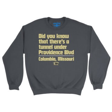 Tunnel Under Providence Blvd Columbia Mo Crewneck Sweatshirt - Navy