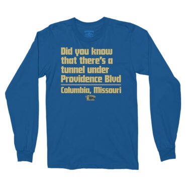 Tunnel Under Providence Blvd Columbia Mo Long Sleeve T-Shirt - Royal