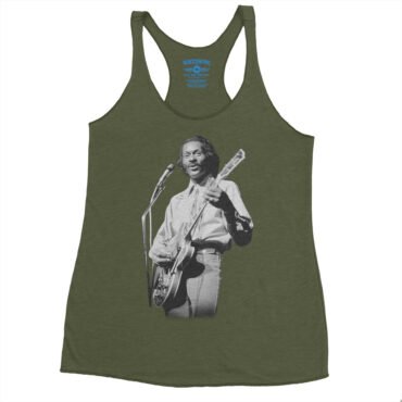 Chuck Berry Photo Racerback Tank - Women's - Military Green