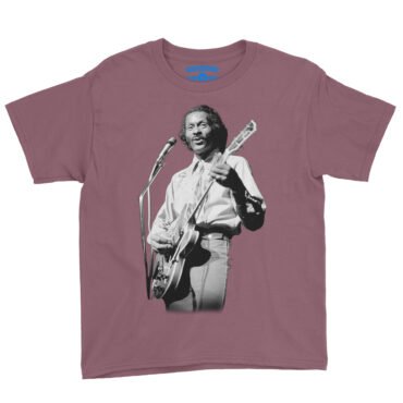 Chuck Berry Photo Youth T-Shirt - Lightweight Children & Toddlers - Heather Maroon