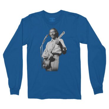 Chuck Berry Photo Long Sleeve T-Shirt - Royal