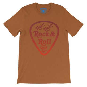 Hail! Hail! Rock n Roll! Chuck Berry T-Shirt - Lightweight Vintage Style - Burnt Orange