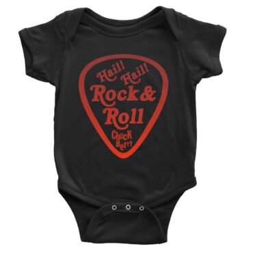 Hail! Hail! Rock n Roll! Chuck Berry Baby Onesie - Black