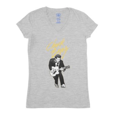 Chuck Berry Duck Walking V-Neck T Shirt - Women's - Athletic Heather