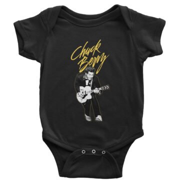 Chuck Berry Duck Walking Baby Onesie - Black