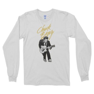 Chuck Berry Duck Walking Long Sleeve T-Shirt - White