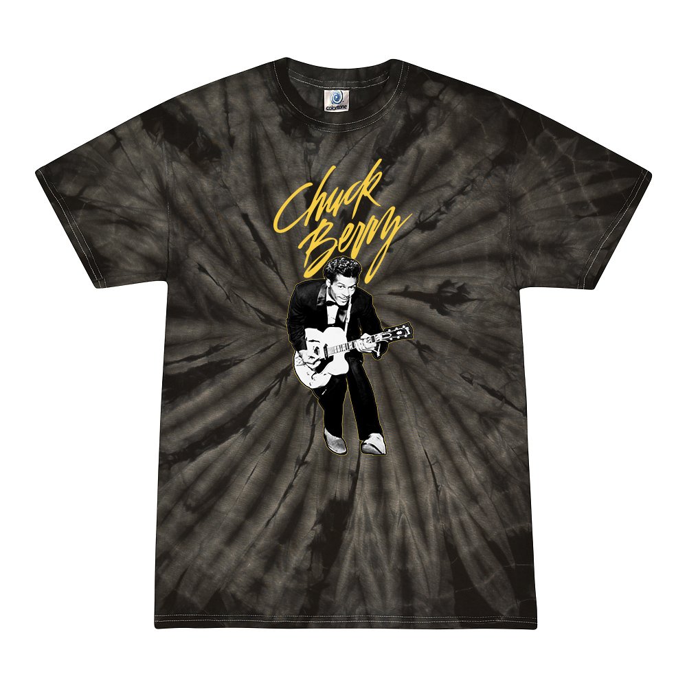 Chuck Berry Duck Walking Tie-Dye T-Shirt - Black - Black