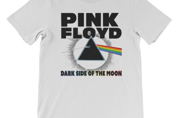 Pink Floyd Dark Side of the Moon T-Shirt - Lightweight Vintage Style - White