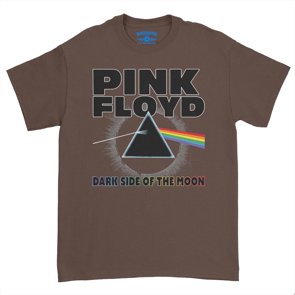 Pink Floyd Dark Side of the Moon T-Shirt - Heavy Cotton - Chocolate