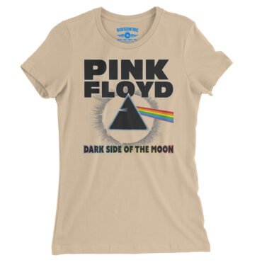 Pink Floyd Dark Side of the Moon Ladies T-Shirt - Relaxed Fit - Sand Dune