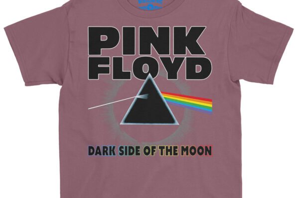 Pink Floyd Dark Side of the Moon Youth T-Shirt - Lightweight Children & Toddlers - Heather Maroon
