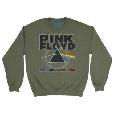 Pink Floyd Dark Side of the Moon Crewneck Sweatshirt - Army Heather