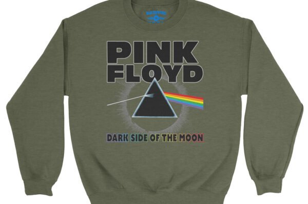 Pink Floyd Dark Side of the Moon Crewneck Sweatshirt - Army Heather