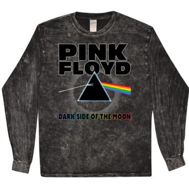 Pink Floyd Dark Side of the Moon T-Shirt - Black Mineral Wash - Black