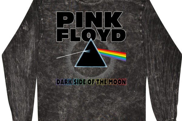Pink Floyd Dark Side of the Moon T-Shirt - Black Mineral Wash - Black