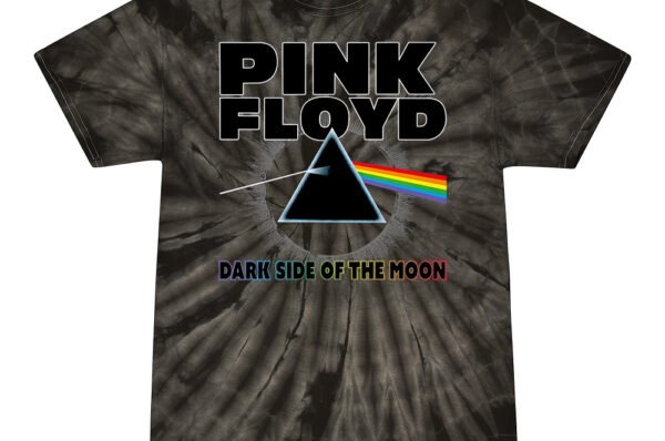Pink Floyd Dark Side of the Moon Tie-Dye T-Shirt - Black - Black