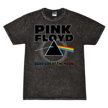 Pink Floyd Dark Side of the Moon Mineral Wash Shirt - Black - Black