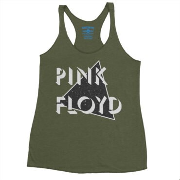 Pink Floyd in Space Racerback Tank - Women's - Military Green
