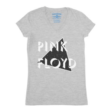 Pink Floyd in Space V-Neck T Shirt - Women's - Athletic Heather