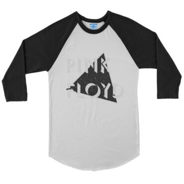 Pink Floyd in Space Baseball T-Shirt - White-Black