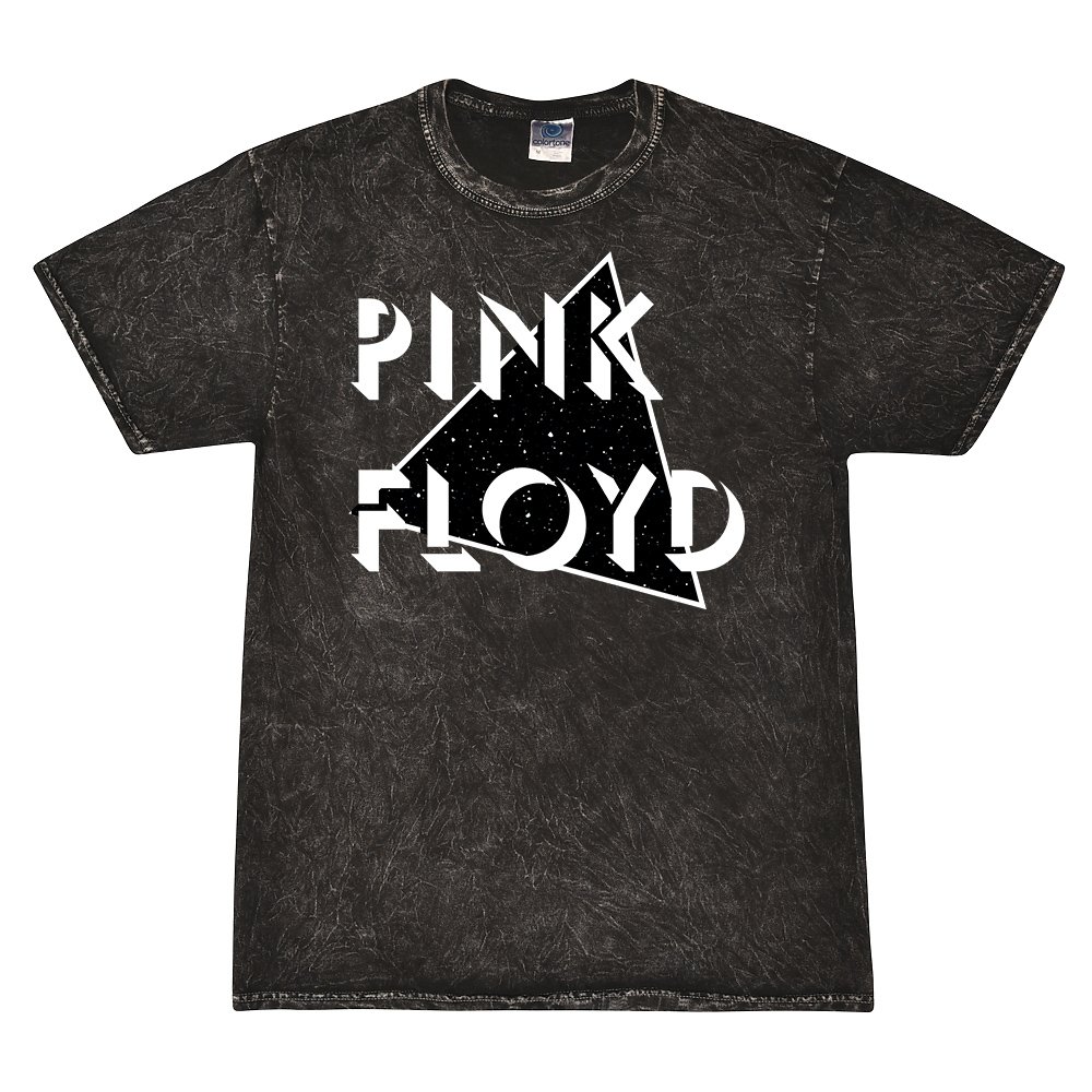Pink Floyd in Space Mineral Wash Shirt - Black - Black