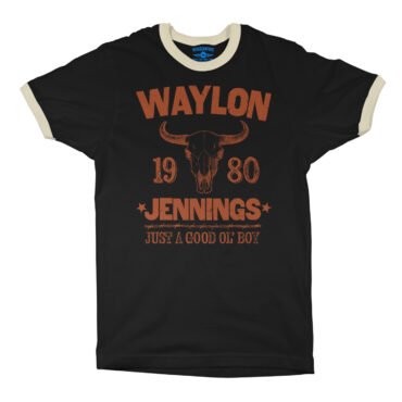 Waylon Jenning Good Ol Boy Ringer T-Shirt in default