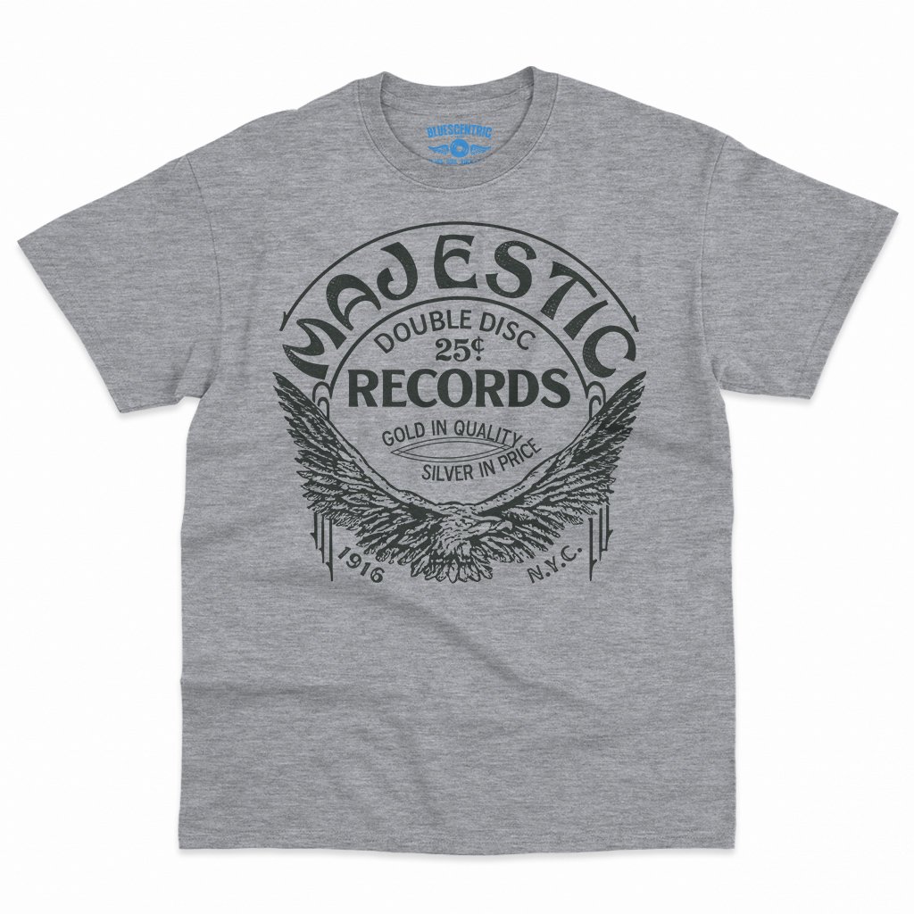 Majestic Records Gold Eagle T-Shirt - Men's Big & Tall - Athletic Heather