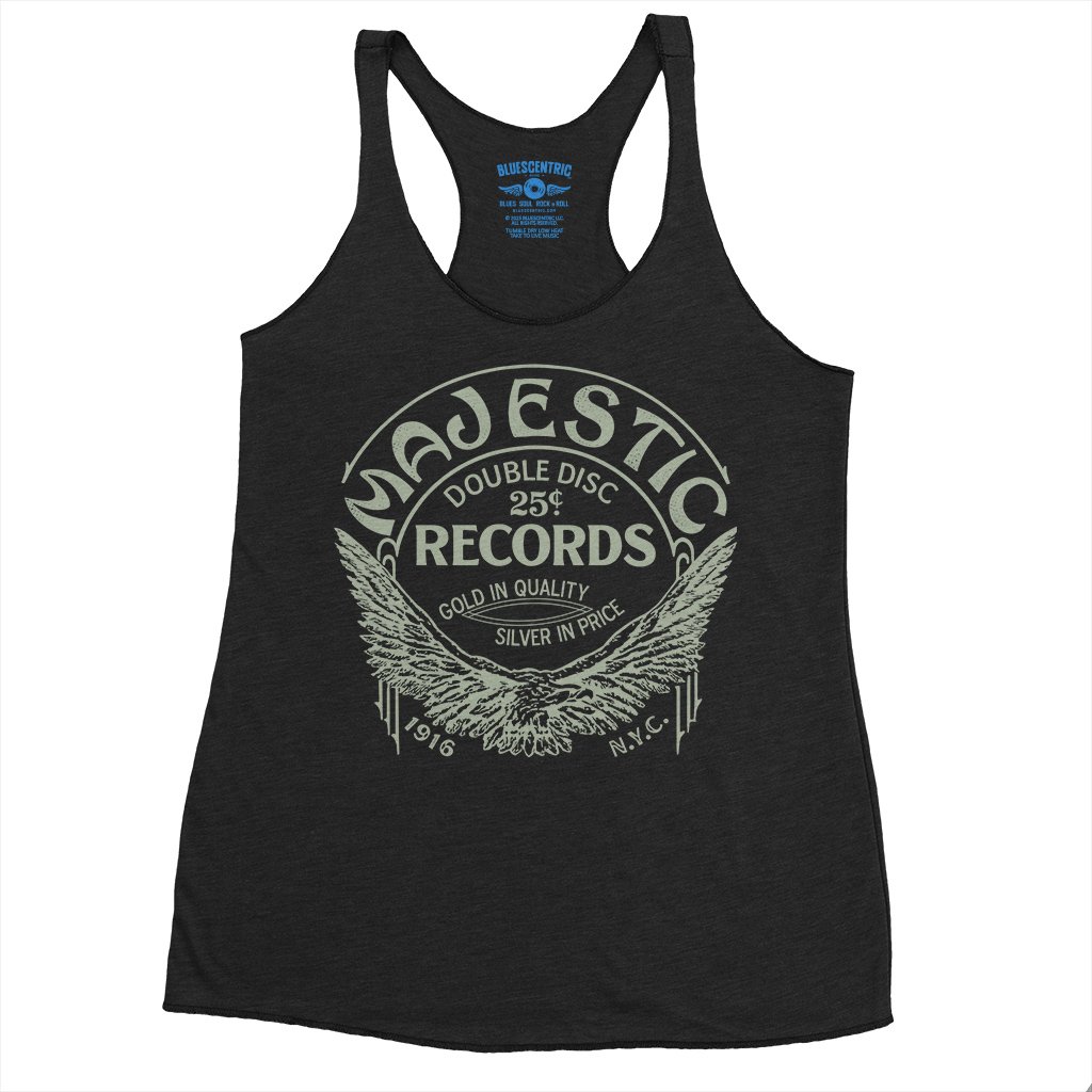 Majestic Records Gold Eagle Racerback Tank - Women's - Black