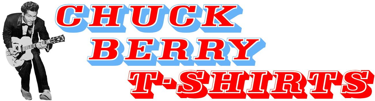 Chuck Berry plpaying guitar t shirts