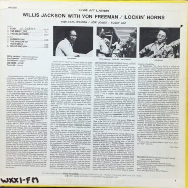 Willis Jackson, Von Freeman-1