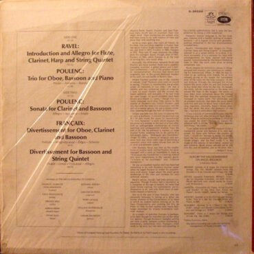 Maurice Ravel, Francis Poulenc, Jean Françaix, Melos Ensemble Of London-1