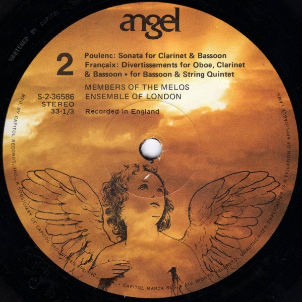 Maurice Ravel, Francis Poulenc, Jean Françaix, Melos Ensemble Of London-3