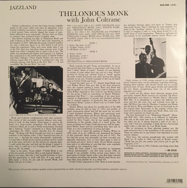 Thelonious Monk With John Coltrane-1