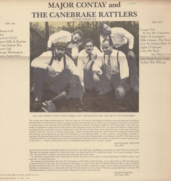 Major Contay & The Canebrake Rattlers-1