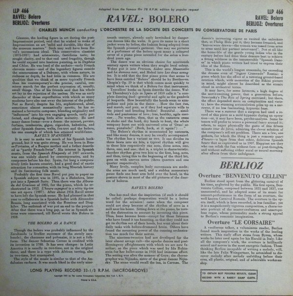 Maurice Ravel, Hector Berlioz, Orchestre De La Société Des Concerts Du Conservatoire Conducted By Charles Munch-1