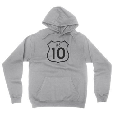US Route 10 Hooded Pullover Jacket - Ash