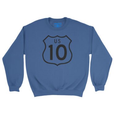 US Route 10 Crewneck Sweatshirt - Royal
