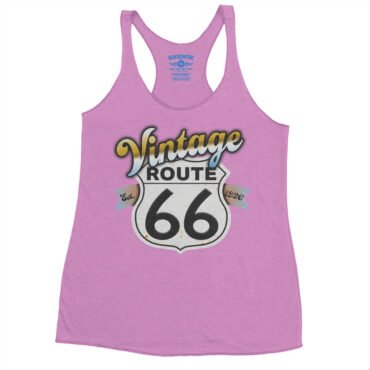 Vintage Route 66 Racerback Tank - Women's - Vintage Lilac