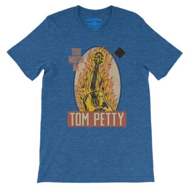 Tom Petty You Wreck Me T-Shirt - Lightweight Vintage Style - Heather True Royal