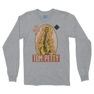 Tom Petty You Wreck Me Long Sleeve T-Shirt - Sport Grey