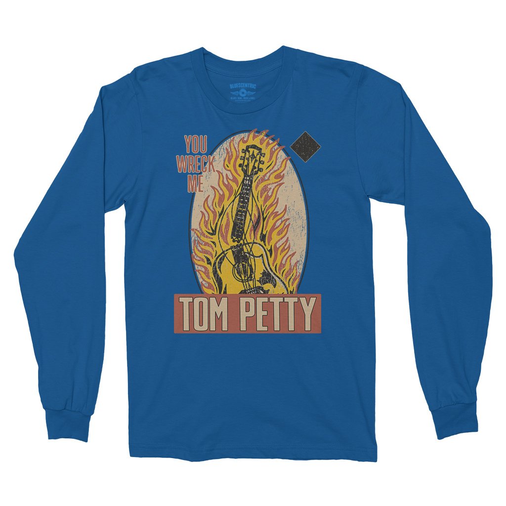 Tom Petty You Wreck Me Long Sleeve T-Shirt - Royal