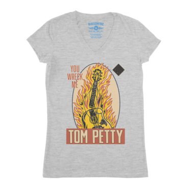 Tom Petty You Wreck Me V-Neck T Shirt - Women's - Athletic Heather