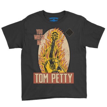 Tom Petty You Wreck Me Youth T-Shirt - Lightweight Children & Toddlers - Black