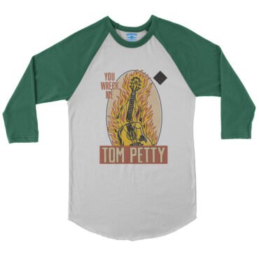 Tom Petty You Wreck Me Baseball T-Shirt - White Kelly