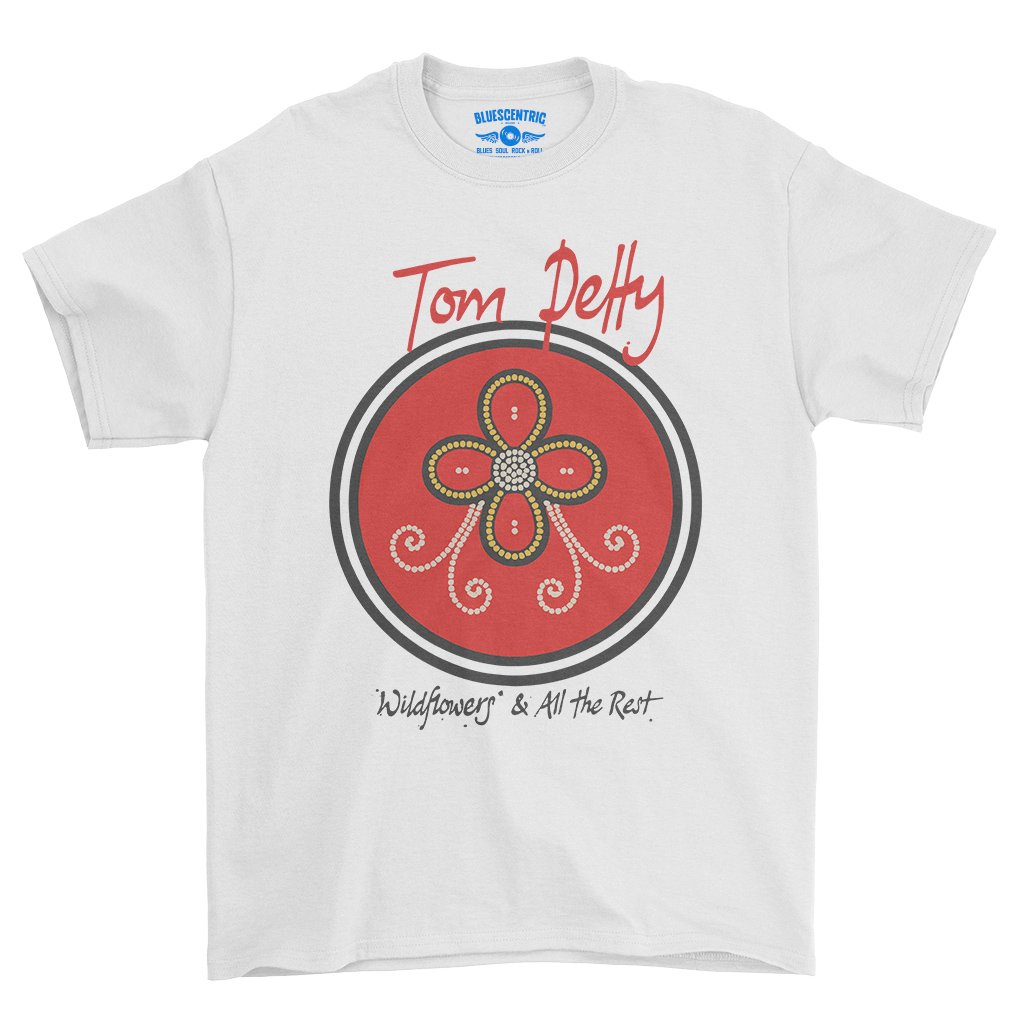Tom Petty Wildflowers Logo T-Shirt - Heavy Cotton - White