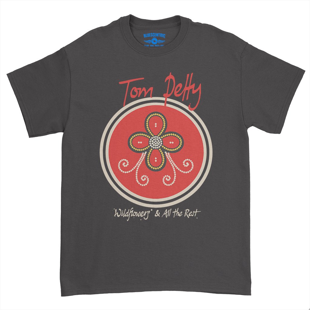 Tom Petty Wildflowers Logo T-Shirt - Heavy Cotton - Black