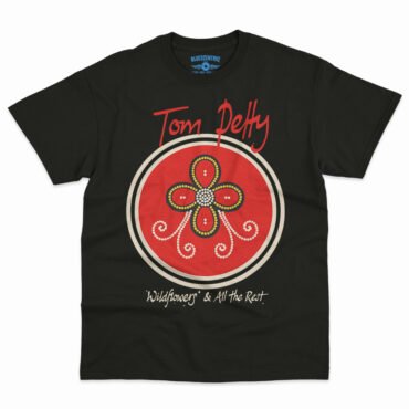 Tom Petty Wildflowers Logo T-Shirt - Men's Big & Tall - Black