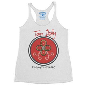 Tom Petty Wildflowers Logo Racerback Tank - Women's - Heather White